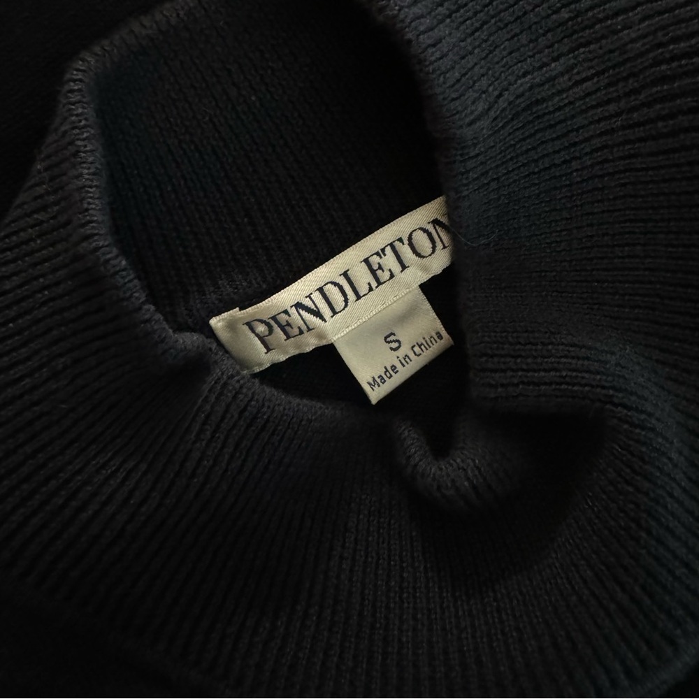 Pendleton Mock Neck Rib Knit Sweater - Picture 5 of 7